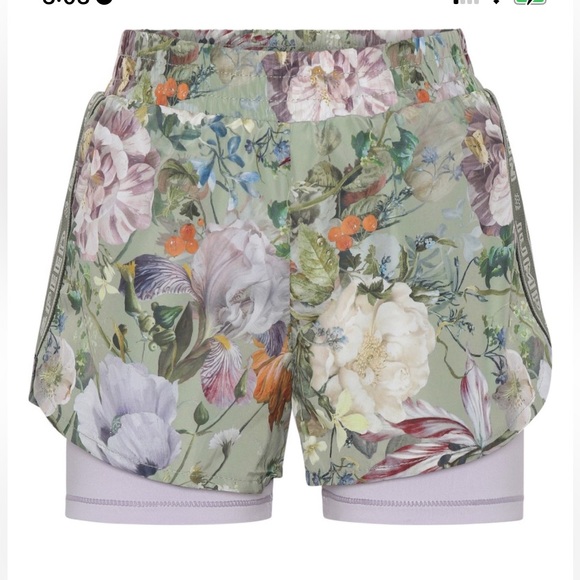 NWT Molo Omari Green Botanical Sports Shorts Size 6 - Picture 3 of 9